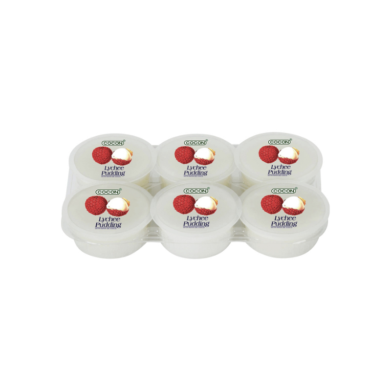 Cocon lychee pudding 6 cups 480g