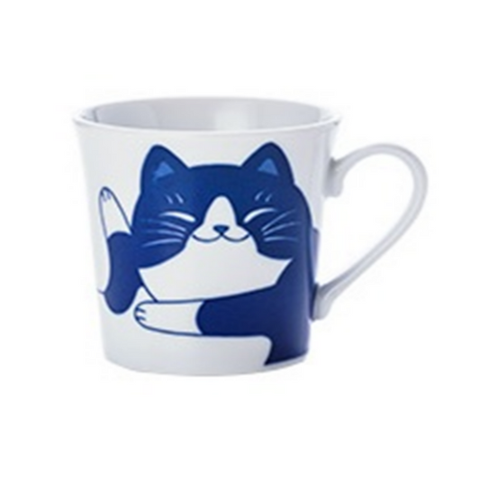 Dark colored cat mug 290ml 8.8x8.3cm