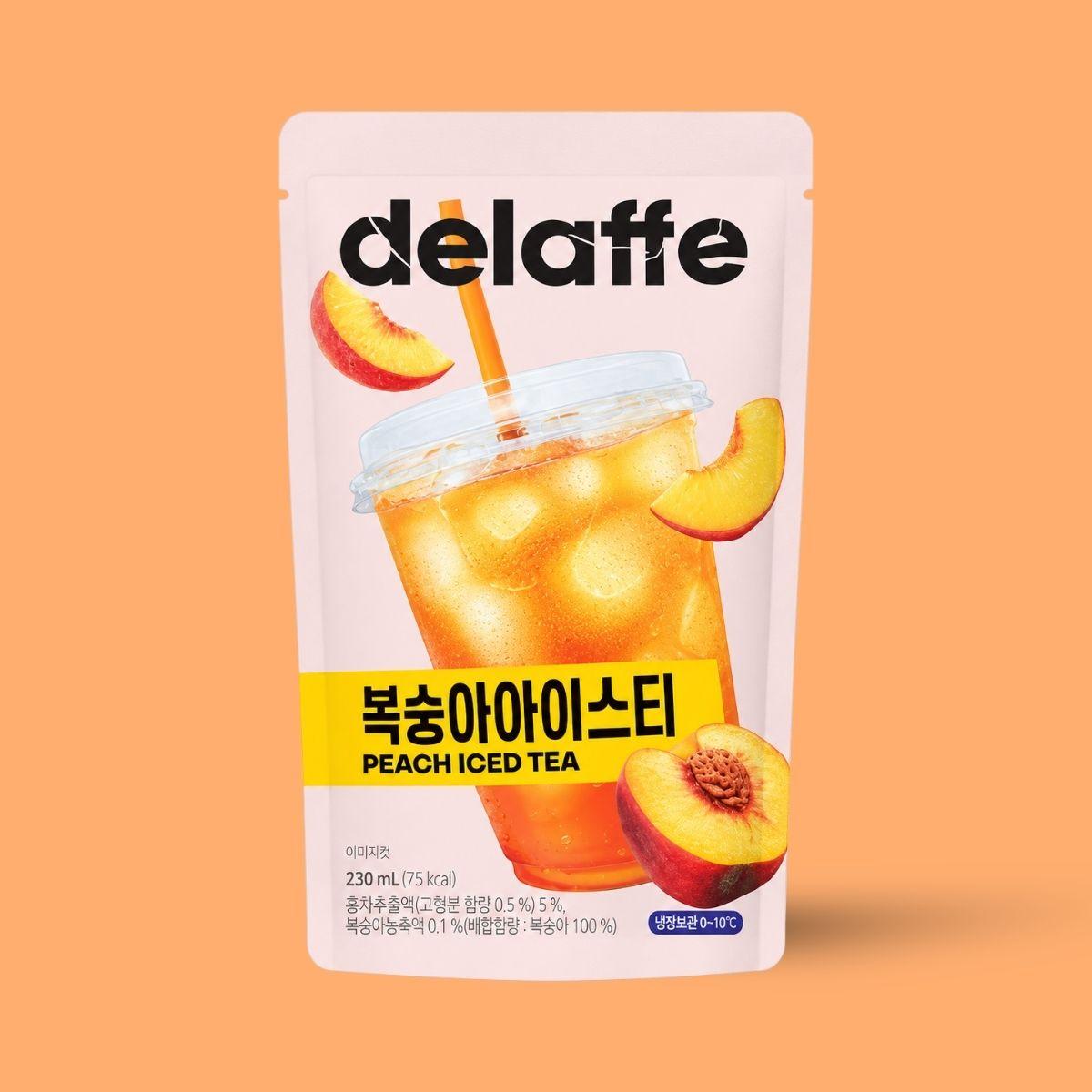Delaffe peach iced tea 230ml