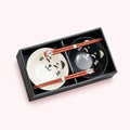 Dinner set, for two, black and white cat D15 cm | H7cm