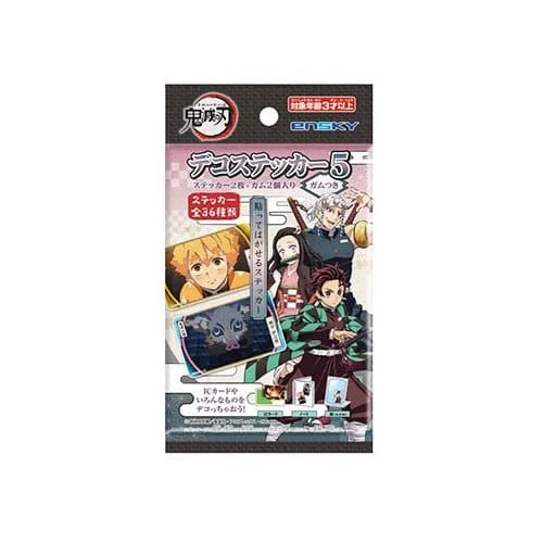 Ensky Demon Slayer deco sticker 5 chewing gum 3.2g / purukumi tarralla
