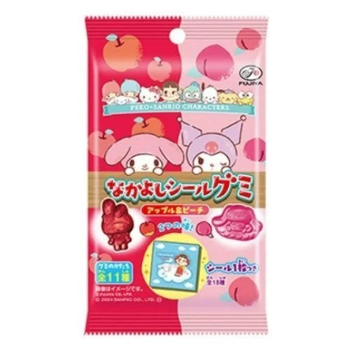 Fujiya Peko x Sanrio Nakayoshi Seal gummy 19g / tahmainen