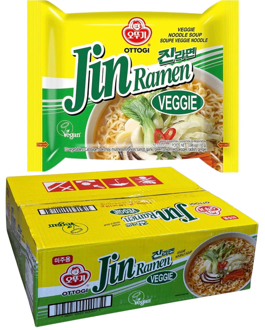 Ottogi instant noodle Jin Ramen veggie BOX 110g x 20bags / Jin ramen vihannekset LTK