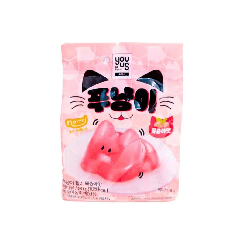 GS Punyangi pudding jelly peach 90g / vanukashyytelö persikka