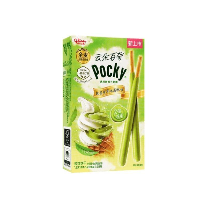 Glico Pocky cookies matcha & vanilla ice cream flavor 48g
