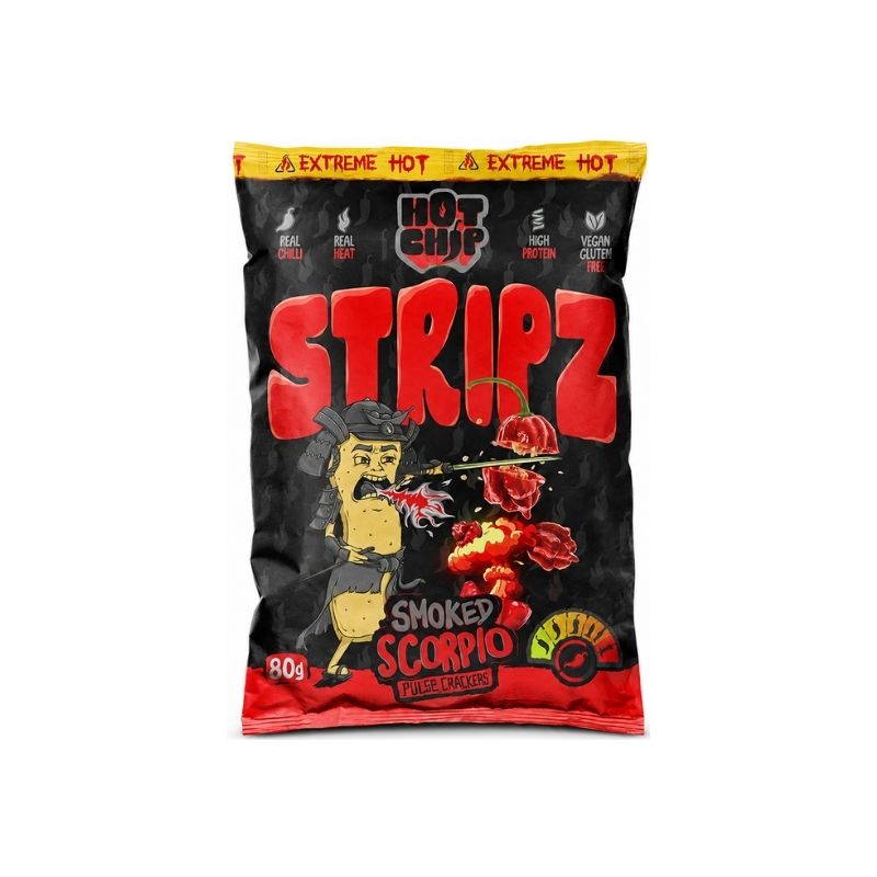 Hot Chip Chili strips smoked Scorpio hot 80g