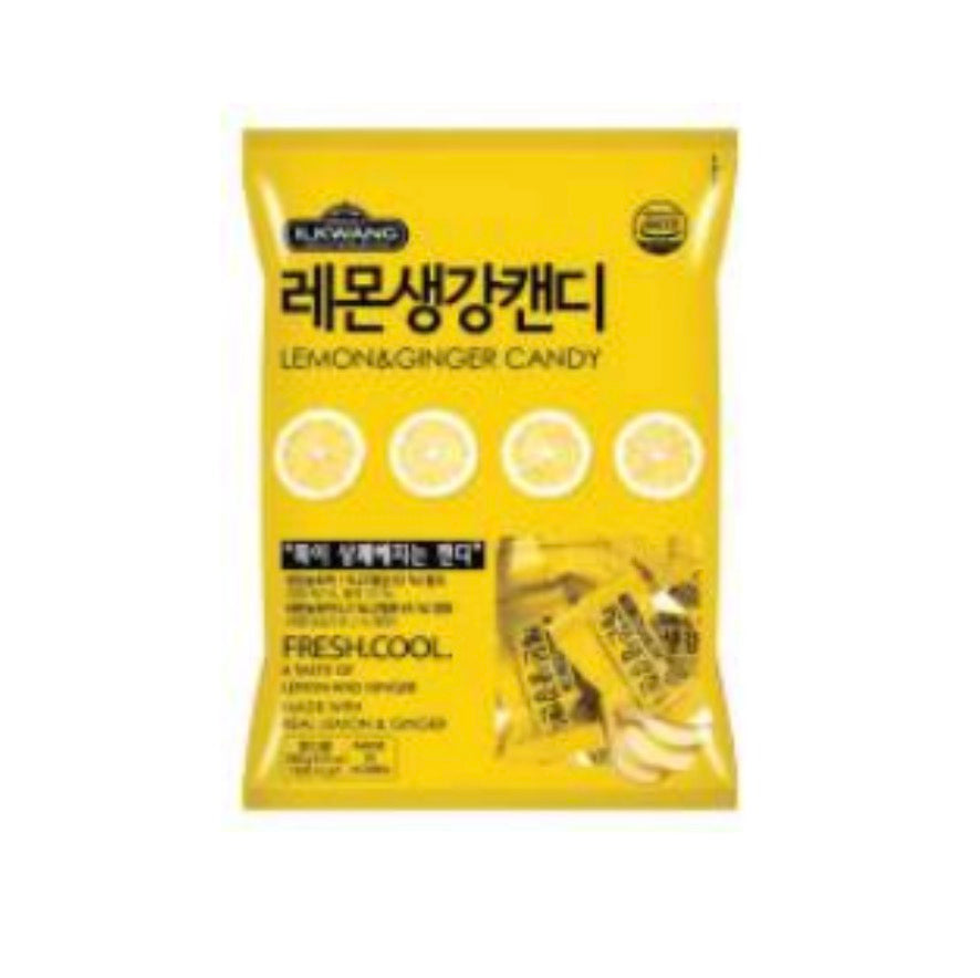 Ilkwang lemon ginger candy 250g / sitruuna-inkiväärikarkki