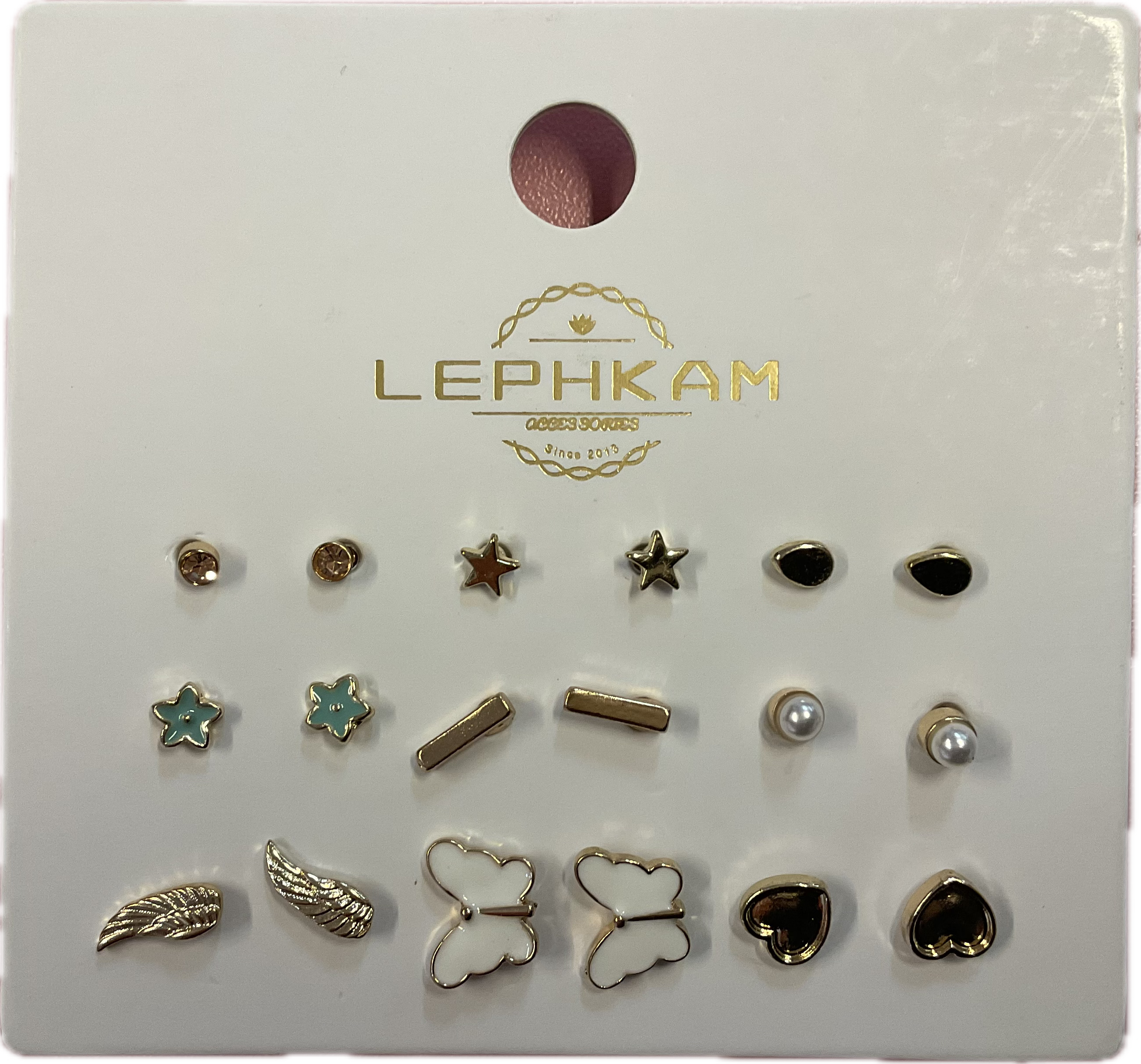 Lephkam earings / korvakorut 9pairs
