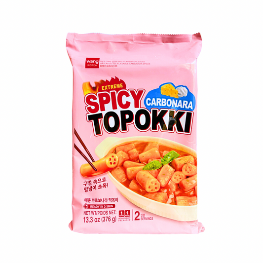 Wang rice cake extreme spicy carbonara flavor 376g