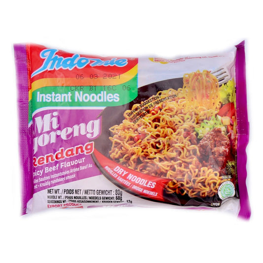 Indomie instant noodles Mi goreng Rendang spicy beef 80g