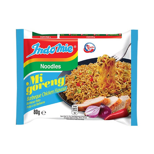 Indomie pikanuudelit Mi Goreng Barbeque kanan maku 82g