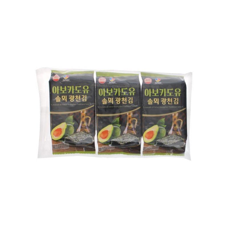 K-fish roasted seaweed snack with avocado oil 4gx3