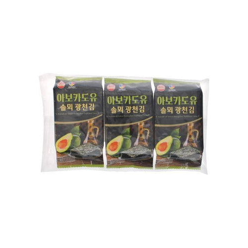 K-fish roasted seaweed snack with avocado oil 4gx3