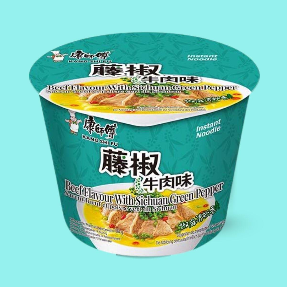KSF Instant noodles beef & green Sichuan pepper bowl 108g