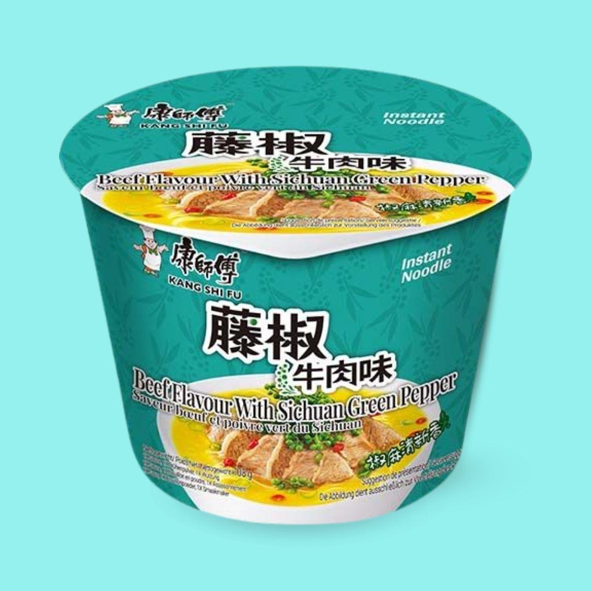 KSF Instant noodles beef & green Sichuan pepper bowl 108g
