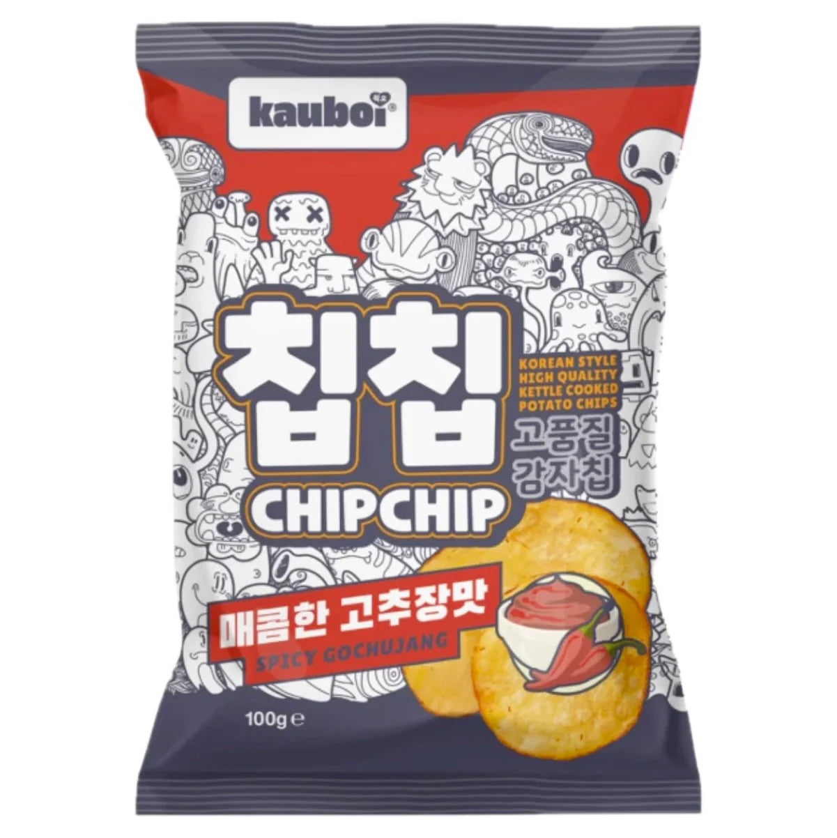 Kauboi chip chip spicy gochujang flavor 100g