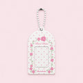 Keychain Photo Holder Rose White