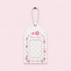 Keychain Photo Holder Rose White