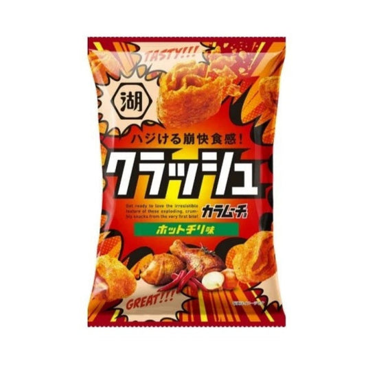 Koikeya Karamucho corn snack crash hot chili 40g / maissivälipala chili