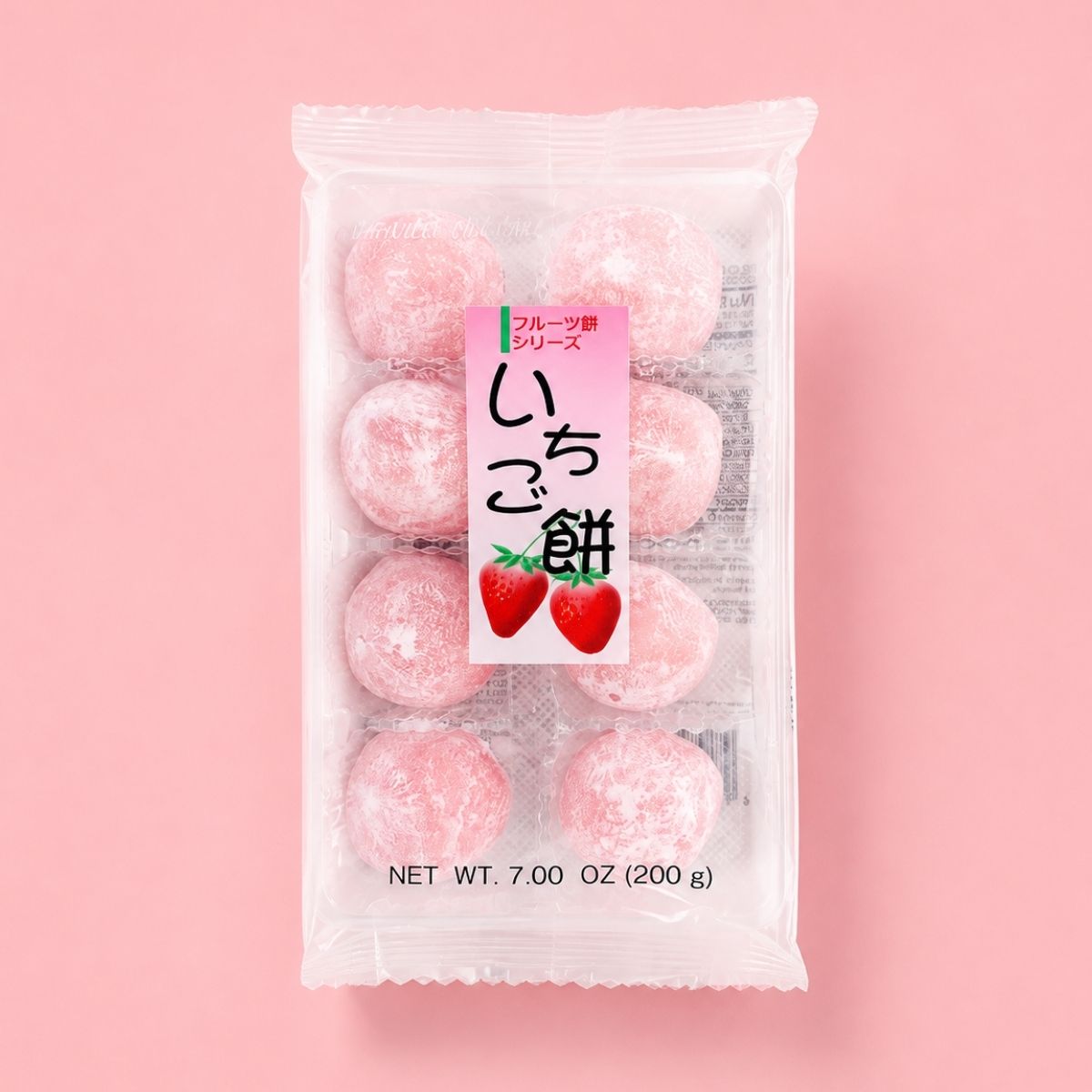 Kubota daifuku strawberry mochi 8pc 200g