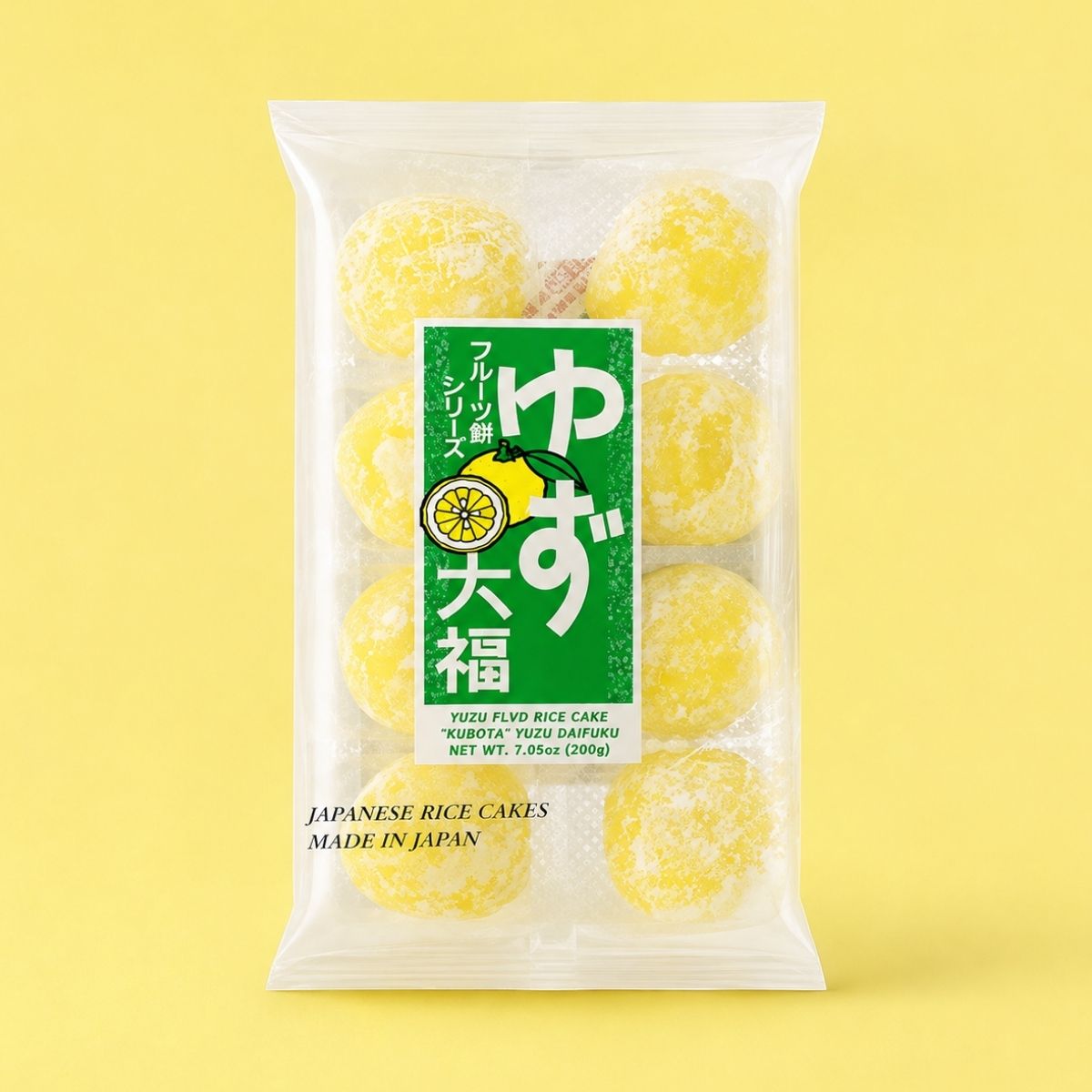 Kubota daifuku yuzu mochi 8pc 200g