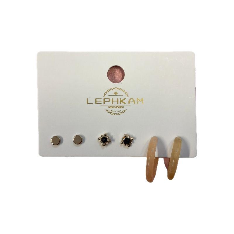 Lephkam earings / korvakorut 3pairs