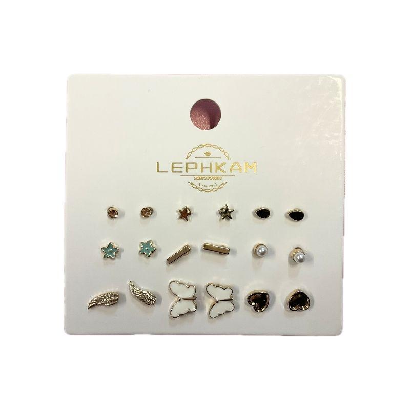 Lephkam earings / korvakorut 9pairs