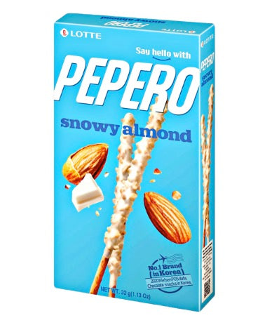 Lotte Pepero biscuit snowy almond 32g / keksi manteli