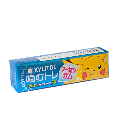 Lotte Xylitol Bubble gum Pokemon strong soda 9pc 26g / Purukumi vahva sooda maku