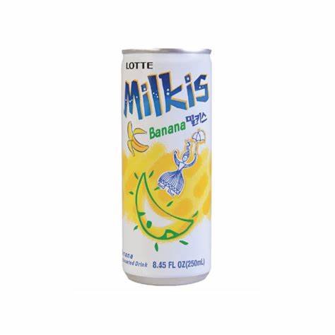 Lotte milkis soda banana flavor 250ml