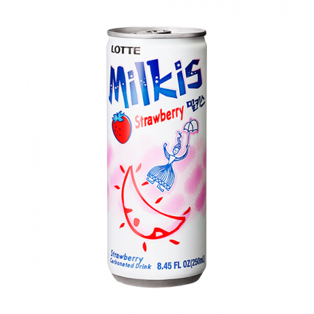Lotte milkis soda strawberry flavor 250ml