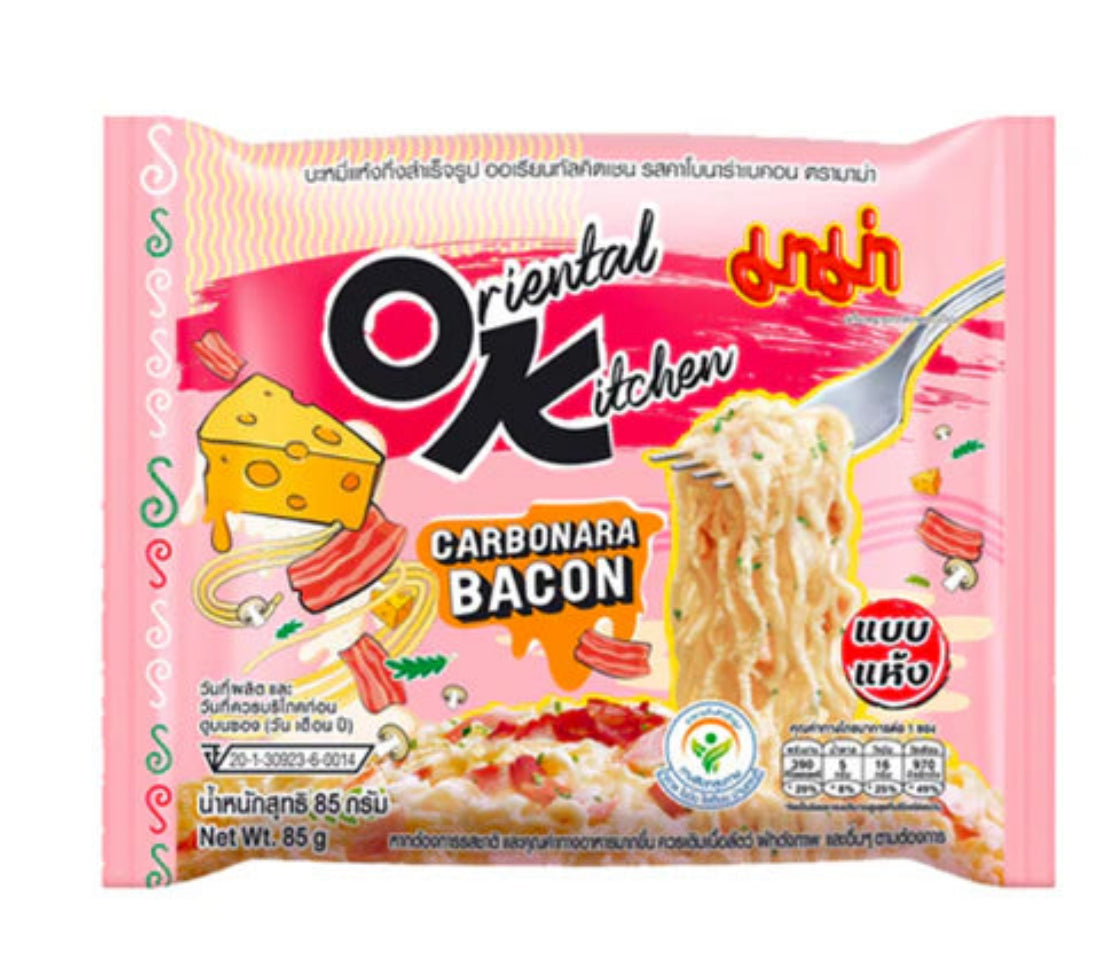 Mama OK instant noodles carbonara bacon 85g