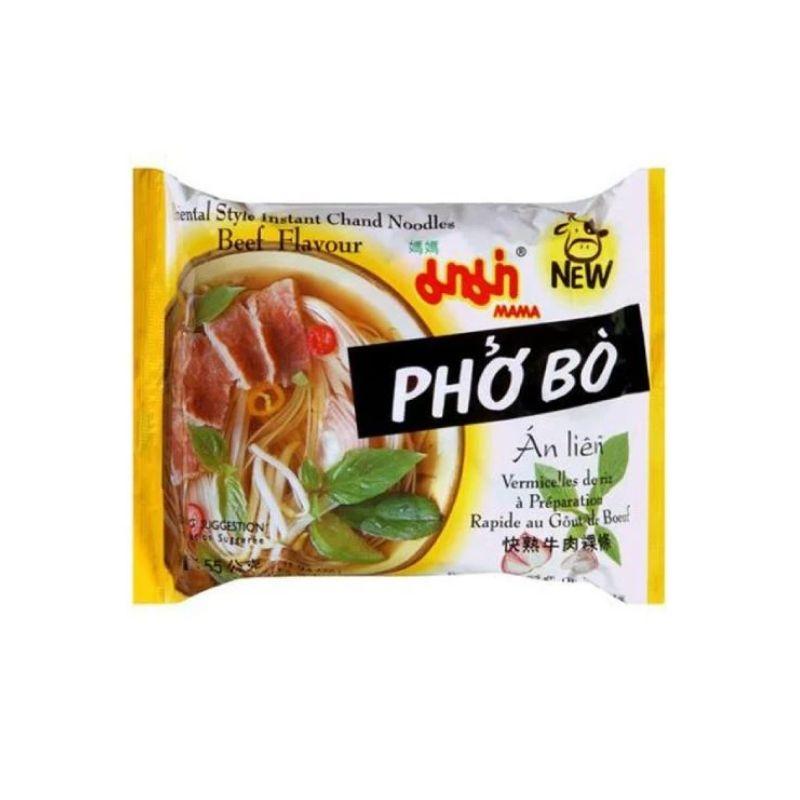 Mama oriental style instant rice noodles beef flavor Pho Bo 55g