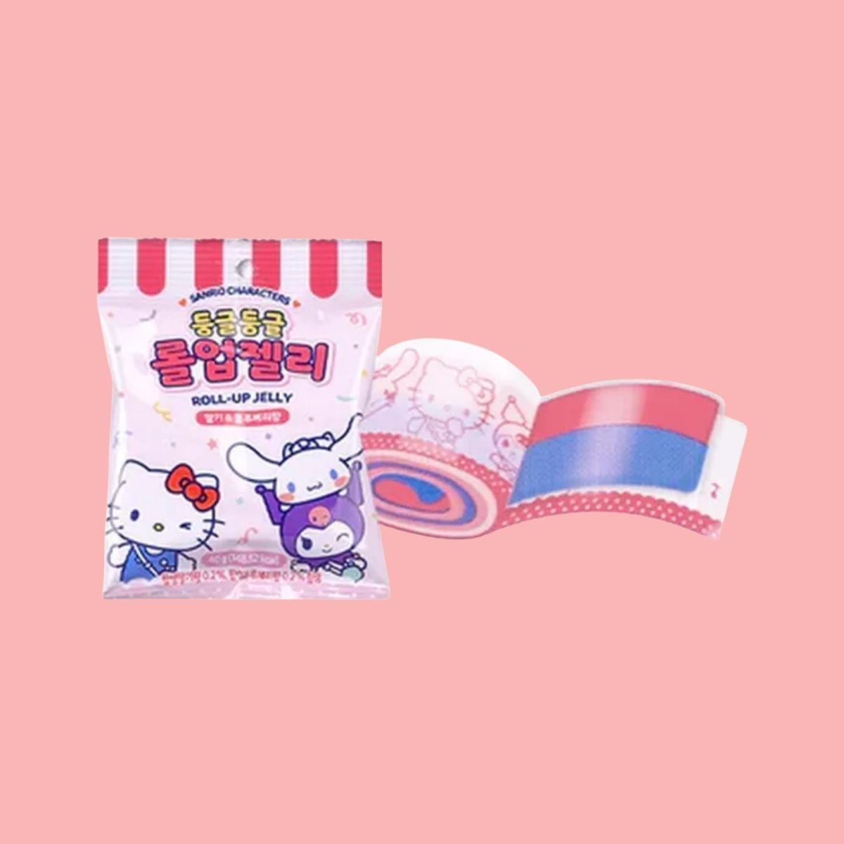 Measty Sanrio round roll-up jelly berry taste 40g