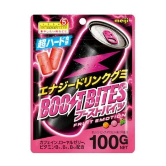 Meiji Boost Bites Hard Gummy Fruit Flavor 100g