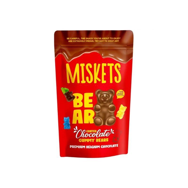 Miskets milk chocolate coated jelly bear 120g