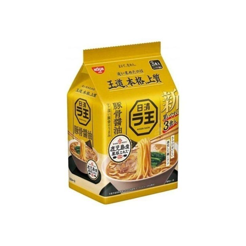 Nissin RAOH Tonkotsu Soy Sauce 3x100g