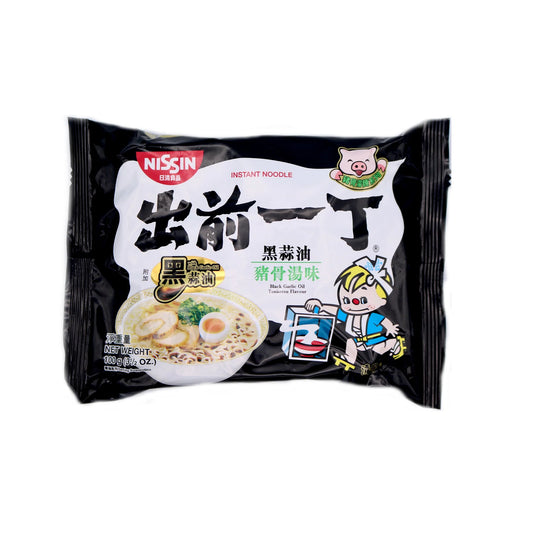 Nissin instant noodle black garlic oil tonkotsu 100g