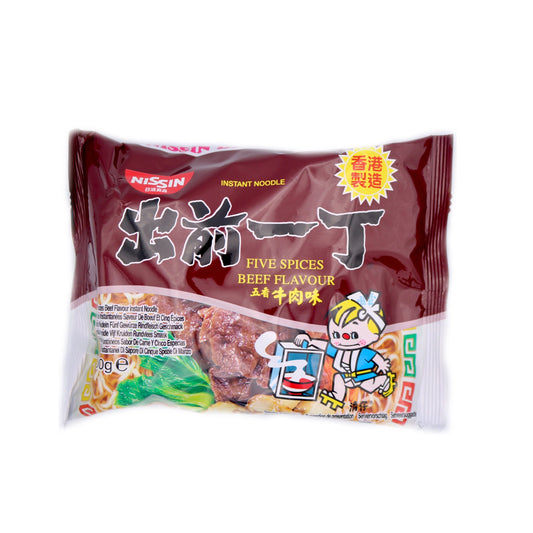 Nissin instant noodle five spiced beef 100g