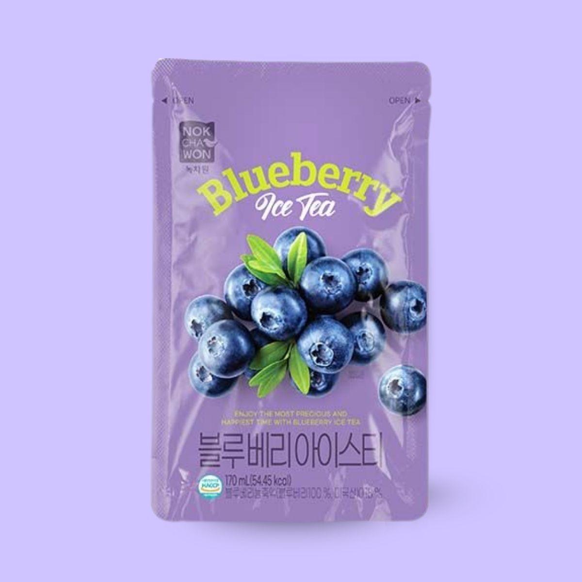 Nokchawon ice tea drink blueberry ade 170ml