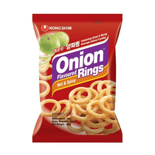 Nongshim Onion flavoured rings hot & spicy 40g