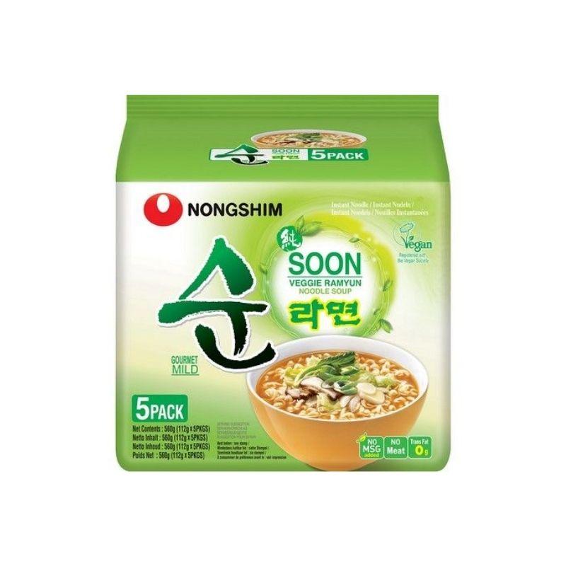 Nongshim Soon Veggie Ramyun instant noodle soup 112g