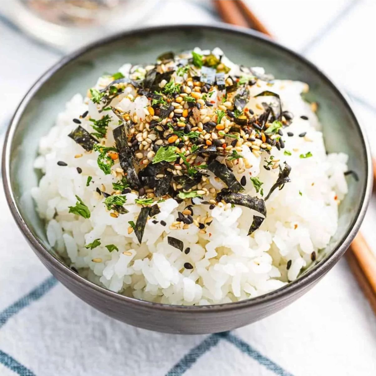 Nori Wasabi Furikake on rice