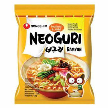 Nongshim Neoguri Ramyun seafood mild instant noodle soup 120g / mereneläviä mieto
