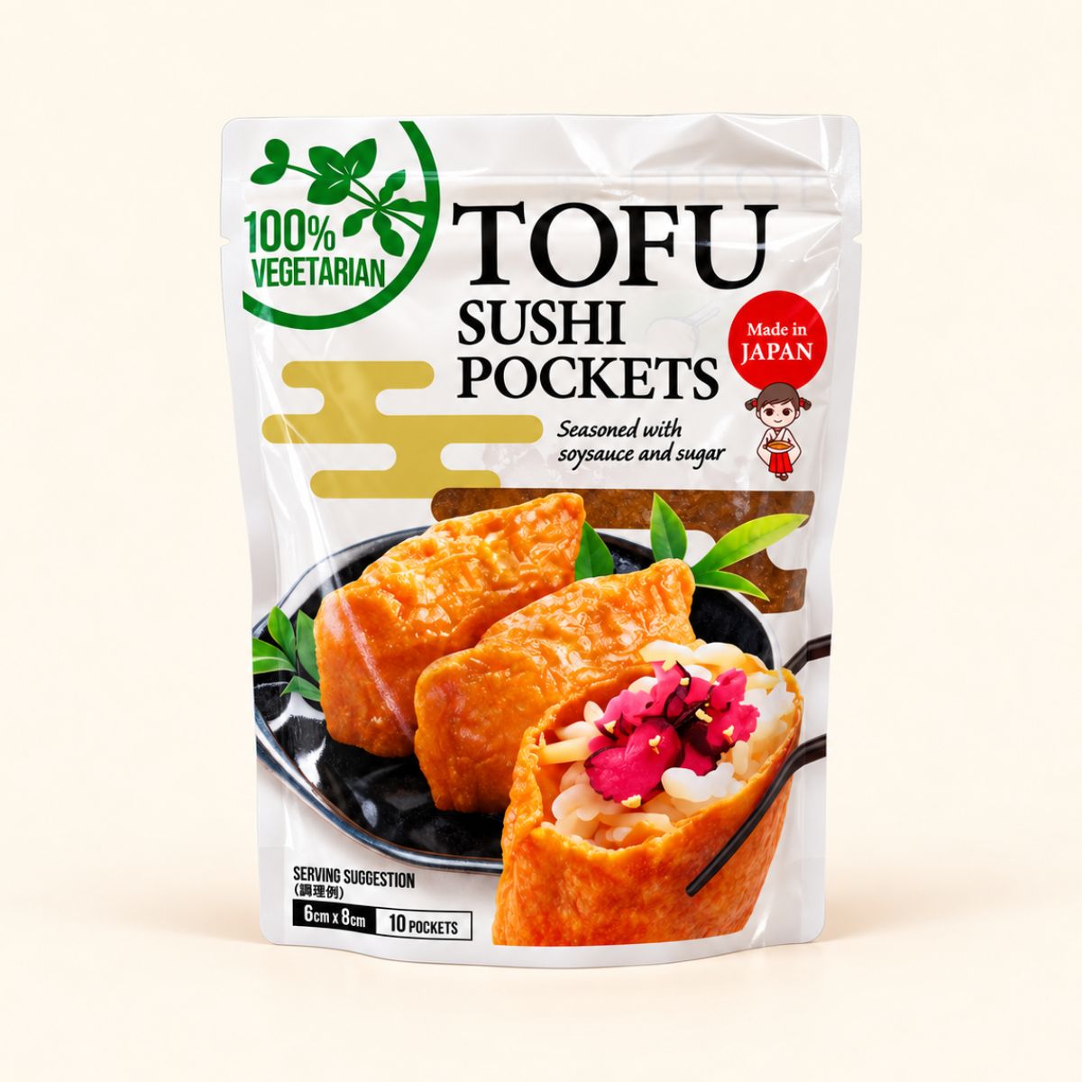 OK Food Inari Sushi Tofu Pockets 10p 400g