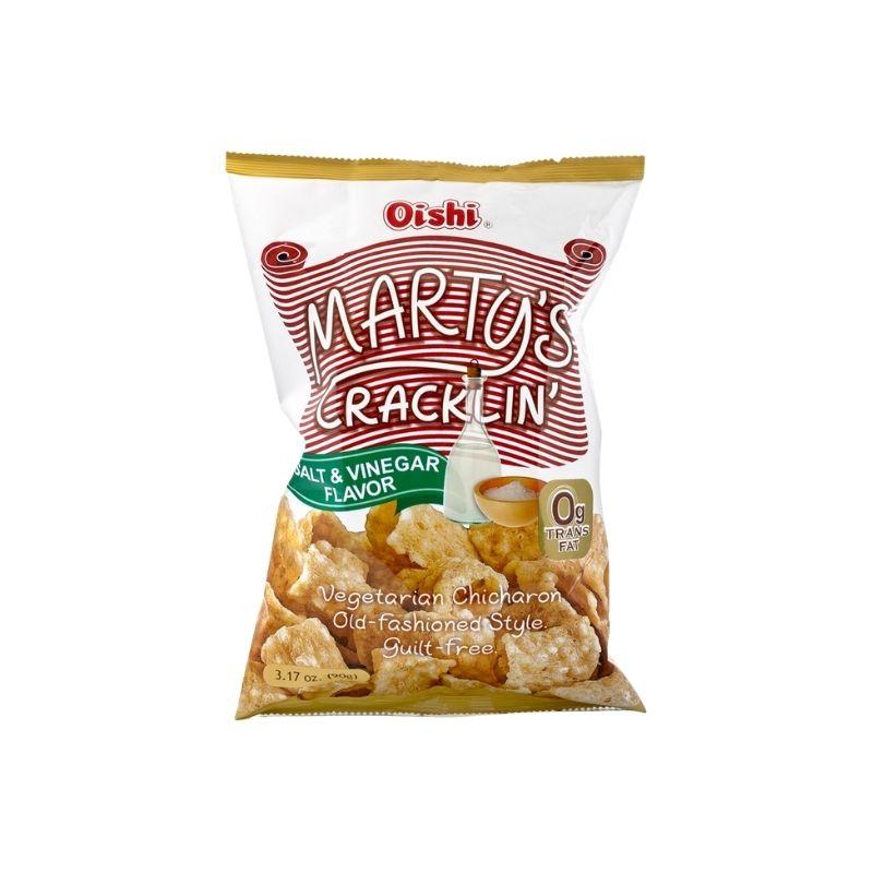 Oishi Martys crackling salt & vinegar chicaron 90g