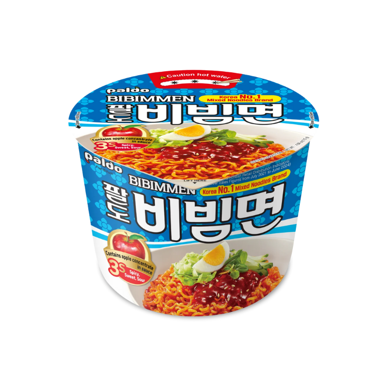 Paldo Bibim men instant spicy cold noodles big bowl 115g / pikamausteiset kylmät nuudelit kulhossa