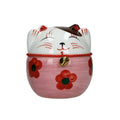 Plutus cat ceramic hand painted 10x10x11cm