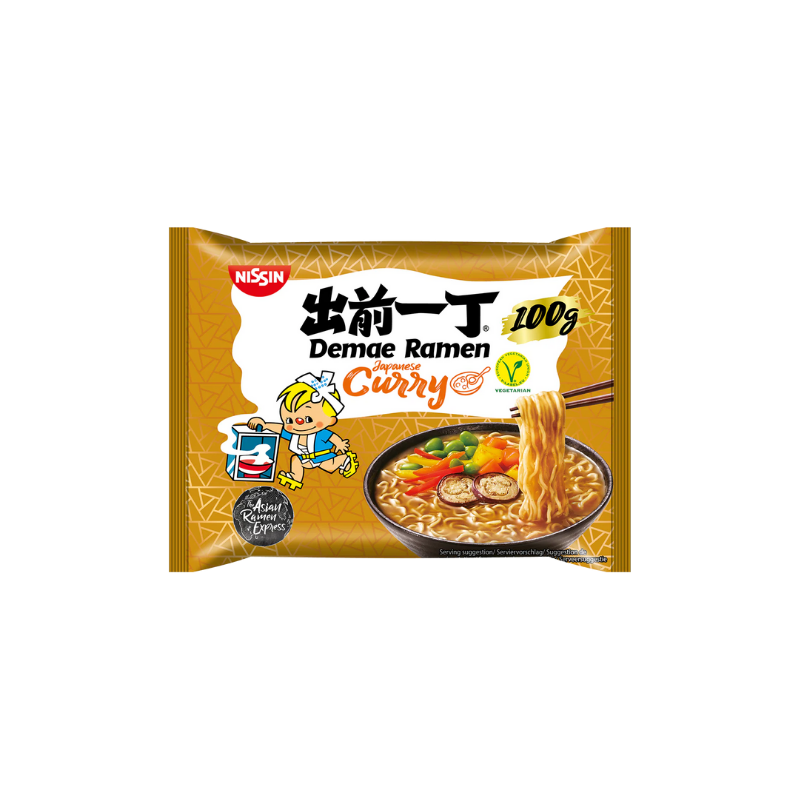 Nissin instant noodle Demae ramen Japanese curry 100g