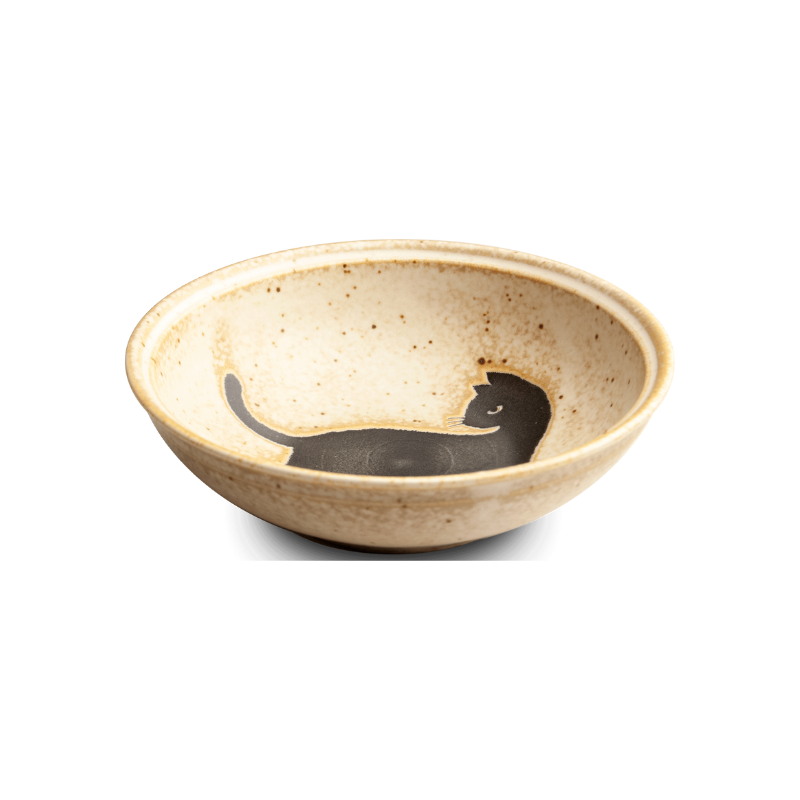 Bowl, black cat 13.8x4.1cm